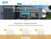 Tablet Screenshot of ecoproyectosweb.com